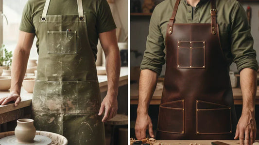 canvas vs leather apron