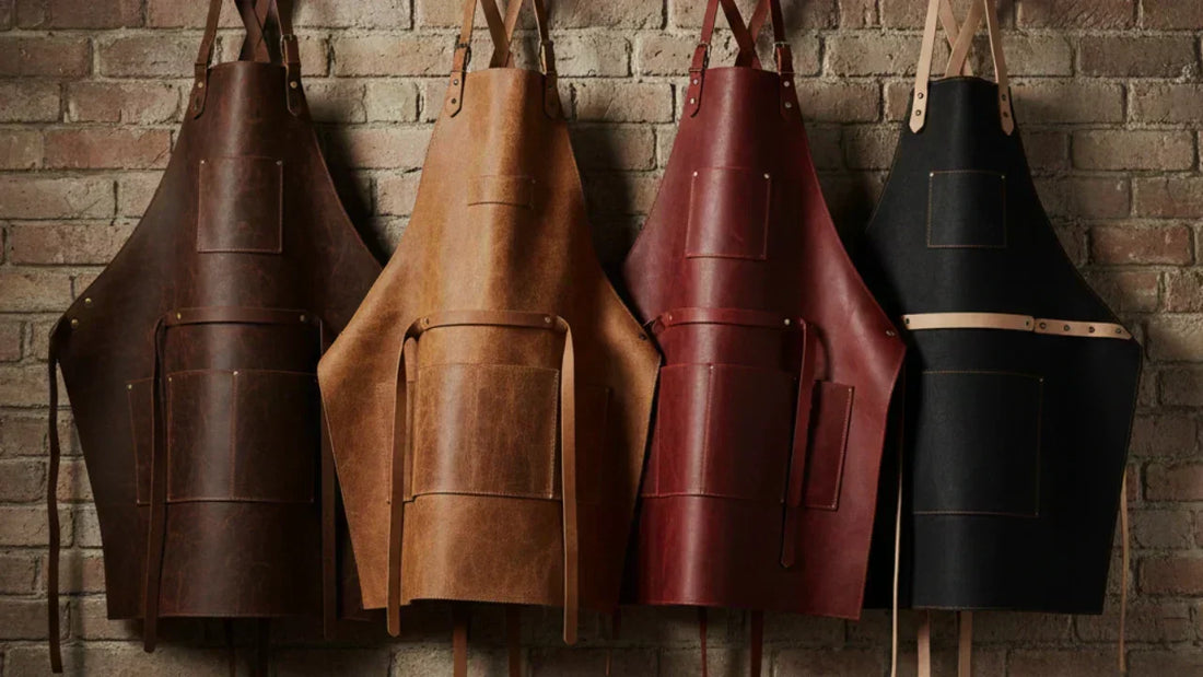 types of leather apron