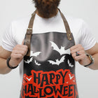 Black Halloween Leather Apron