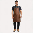 Brown Barista Apron For Men