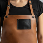 Brown Trim Tailor Barber Apron