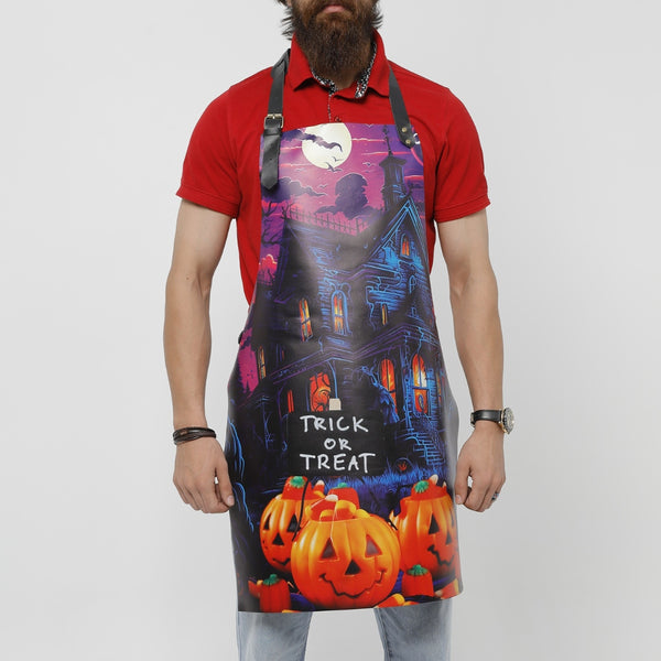 Haunted Scene Halloween Apron