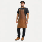 Heat Forge Leather Apron Brown
