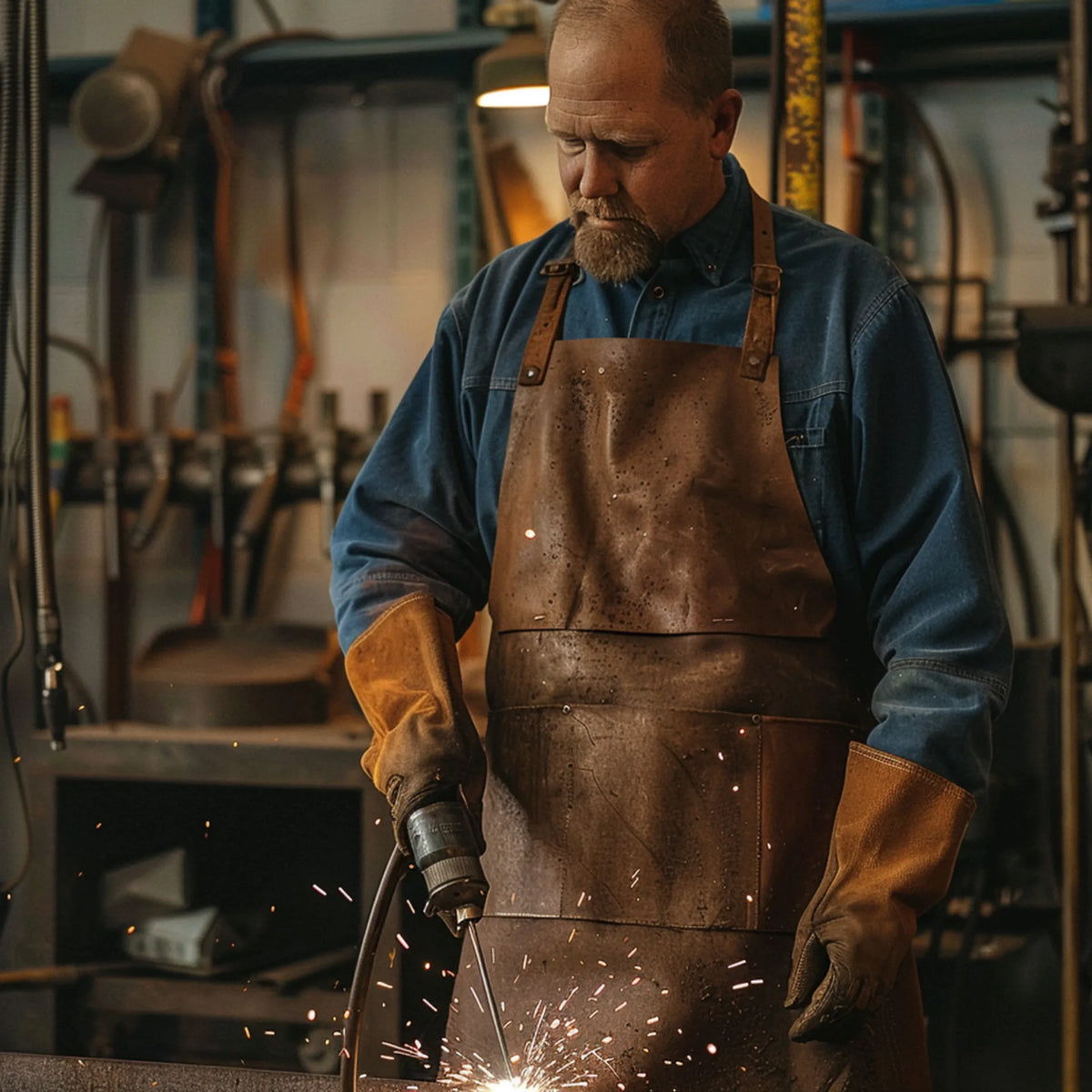 Heat Protector Welding Apron