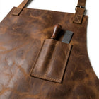 leather iron shield apron
