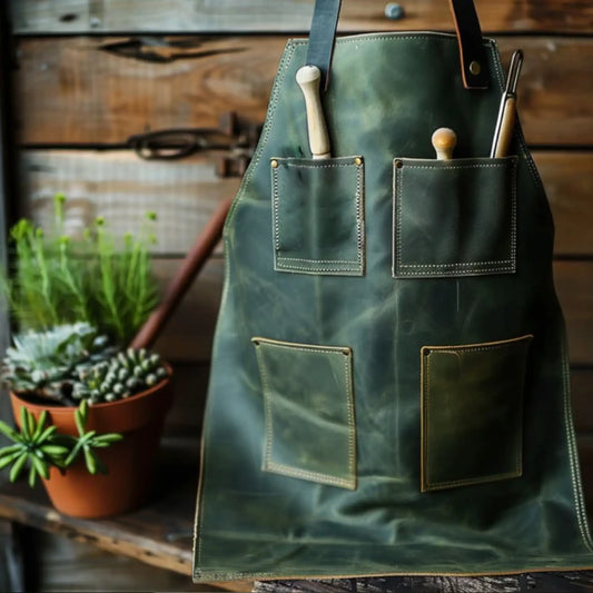 Leather Garden Guru Apron