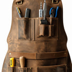 Leather carpenter apron