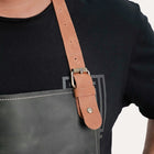 Leather men's apron