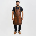Legacy Brown Leather Apron