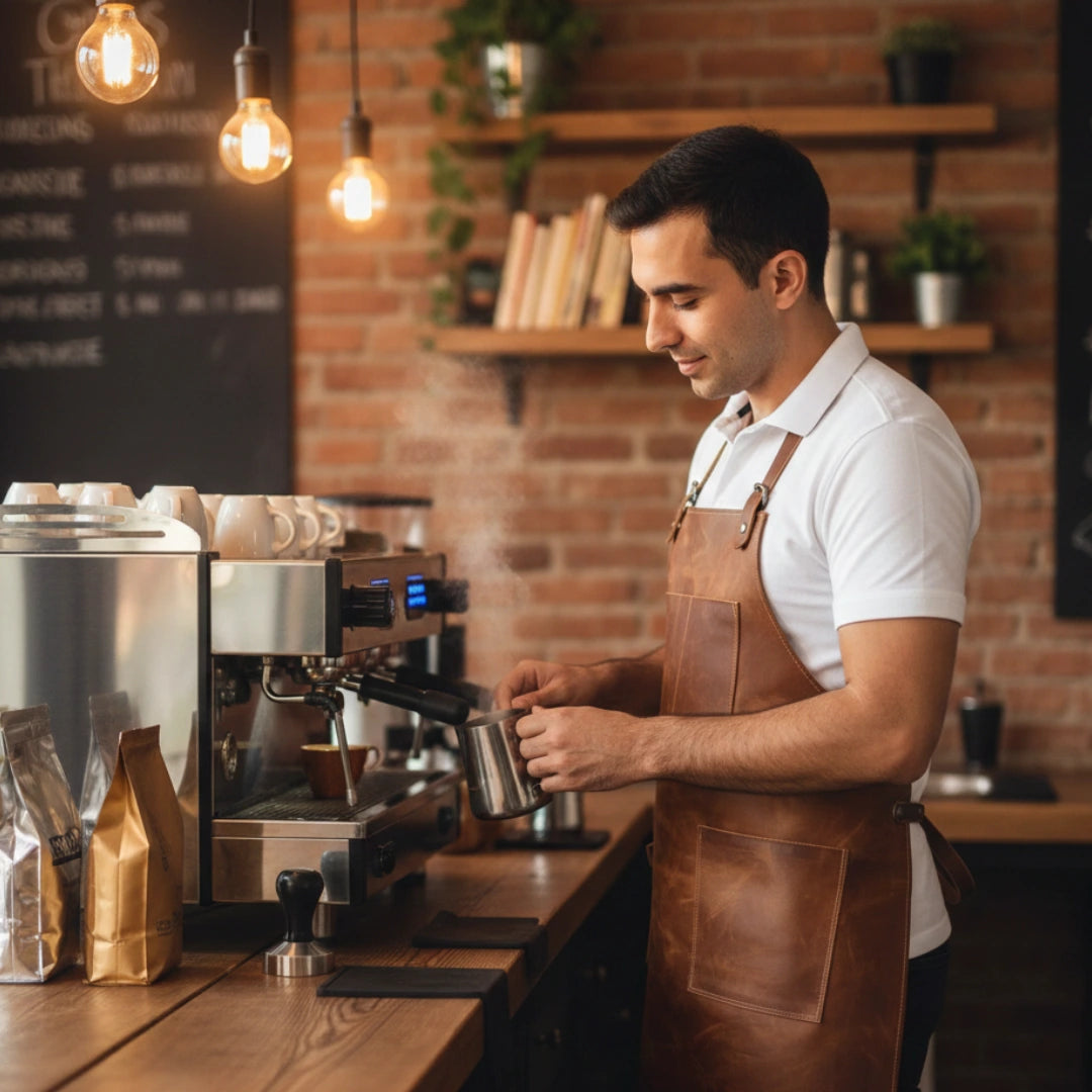Java Jute Barista Leather Apron – Lapron