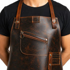 barber trim master leather apron