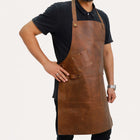 leather blacksmith fireguard apron