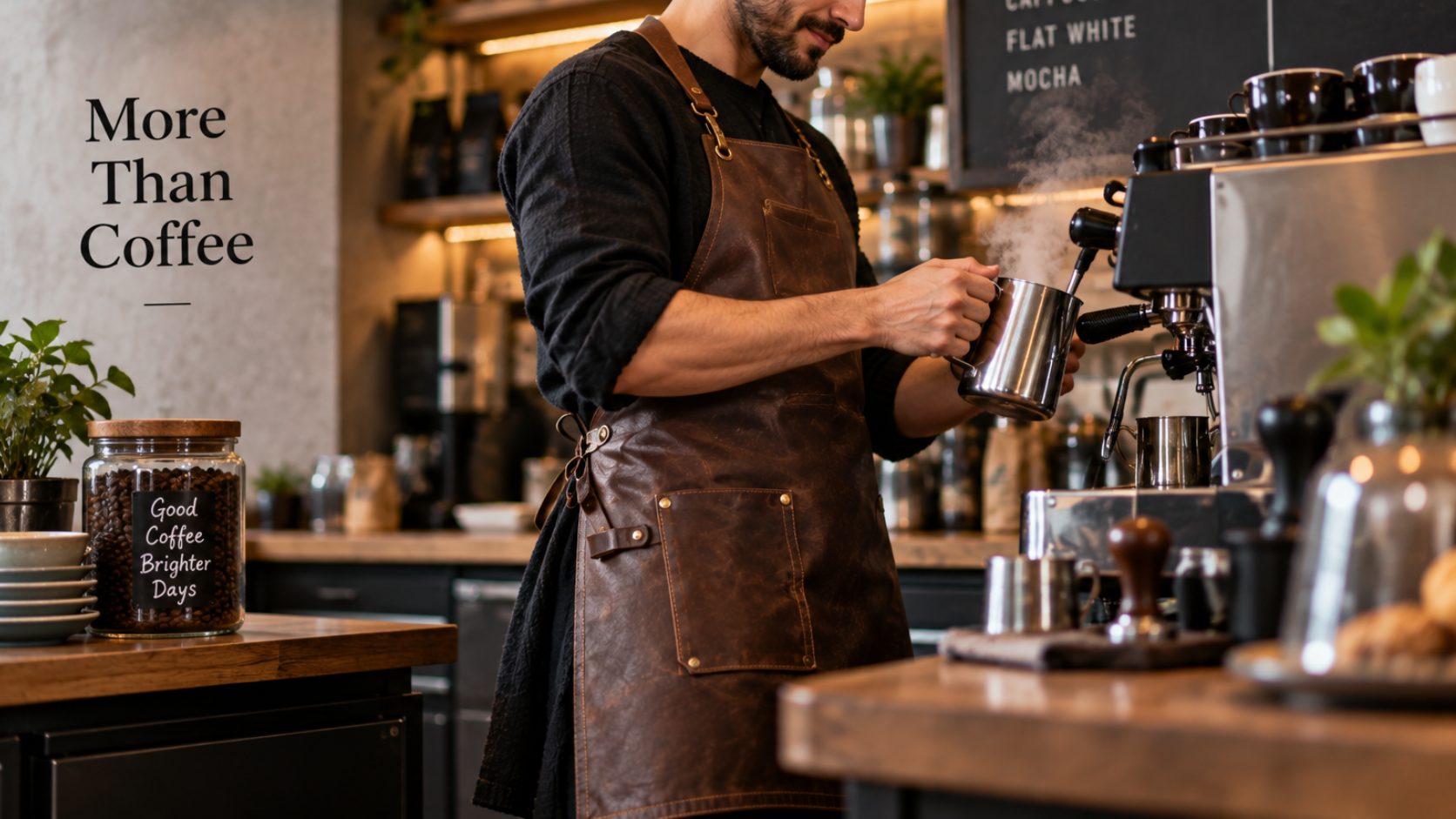 why baristas are switching to leather aprons?