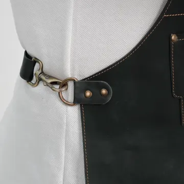 Black Artist Leather Apron For Men