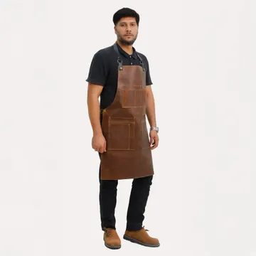 Brown Barista Apron For Men