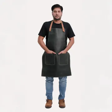 Cooking Leather Apron Black