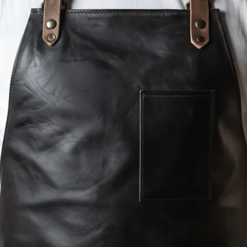 FlameFrenzy Chef Leather Apron For Men