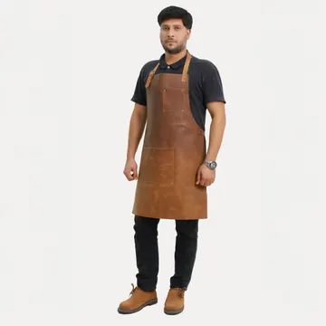 Heat Forge Leather Apron Brown