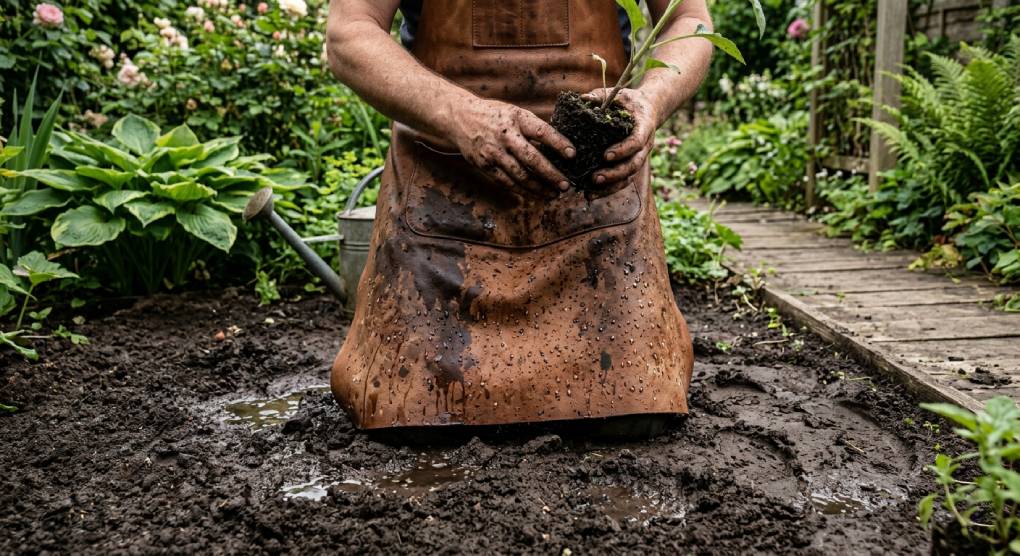gardening leather apron