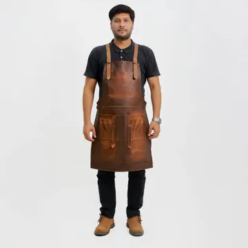 Legacy Brown Leather Apron