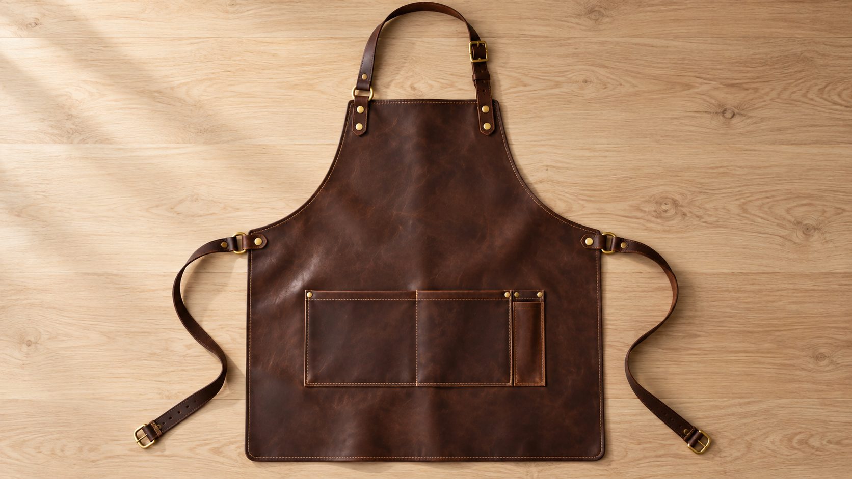 leather barista apron