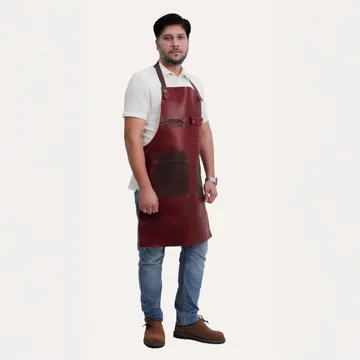 Mens butcher leather apron