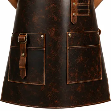 barber trim master leather apron