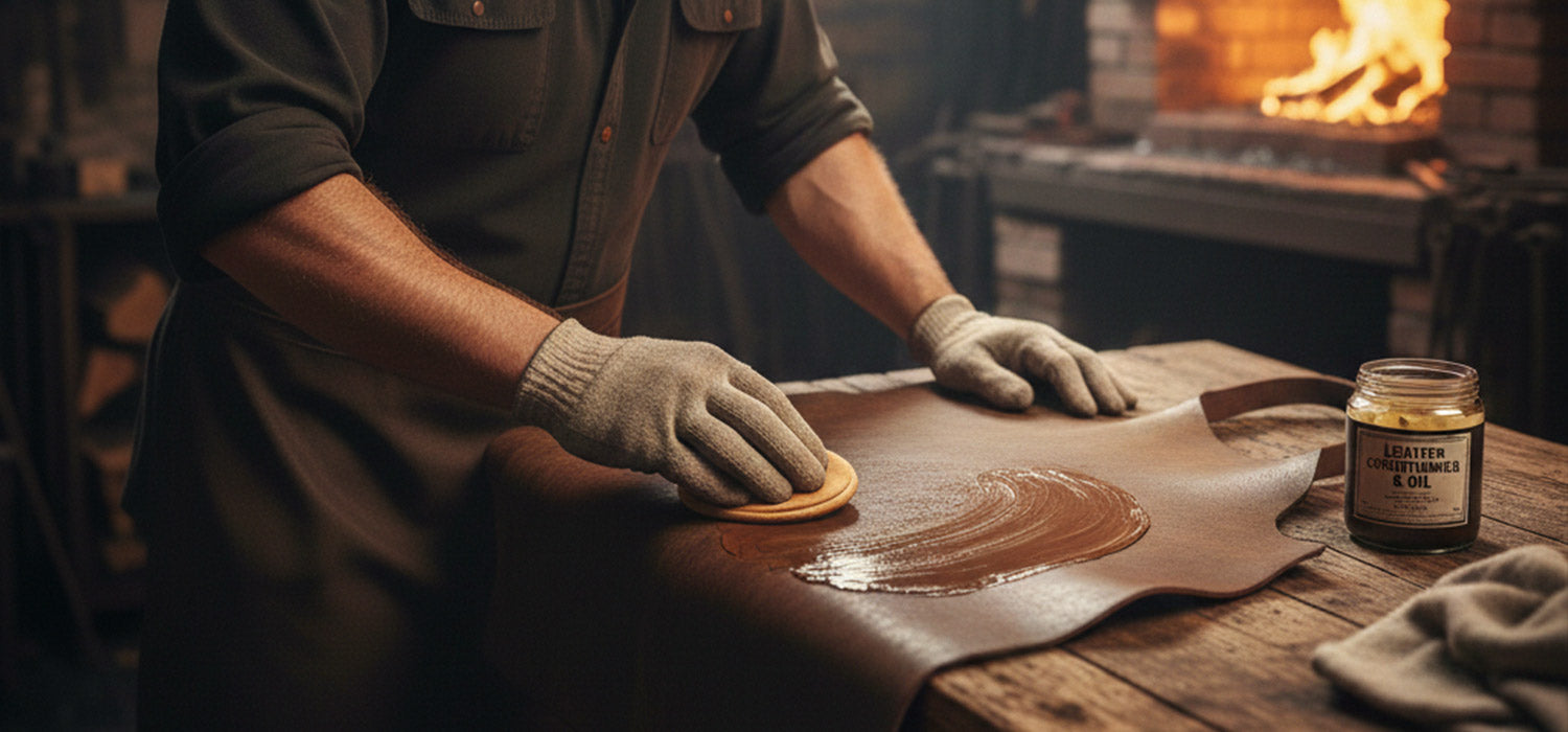 caring for leather apron