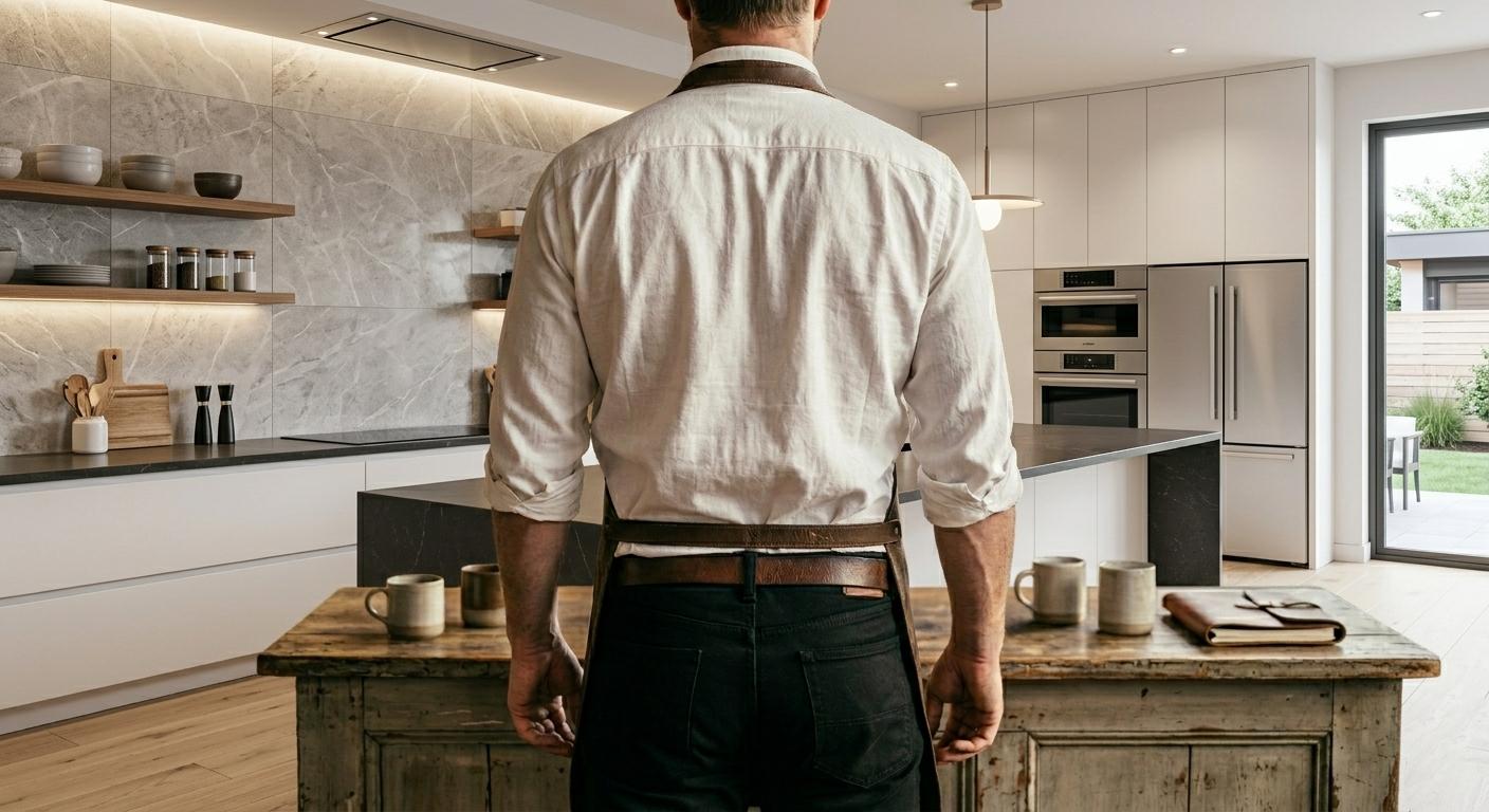 leather apron for men