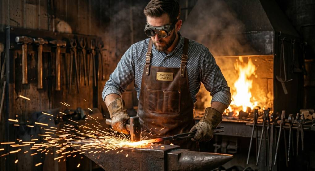 leather apron for blacksmithing