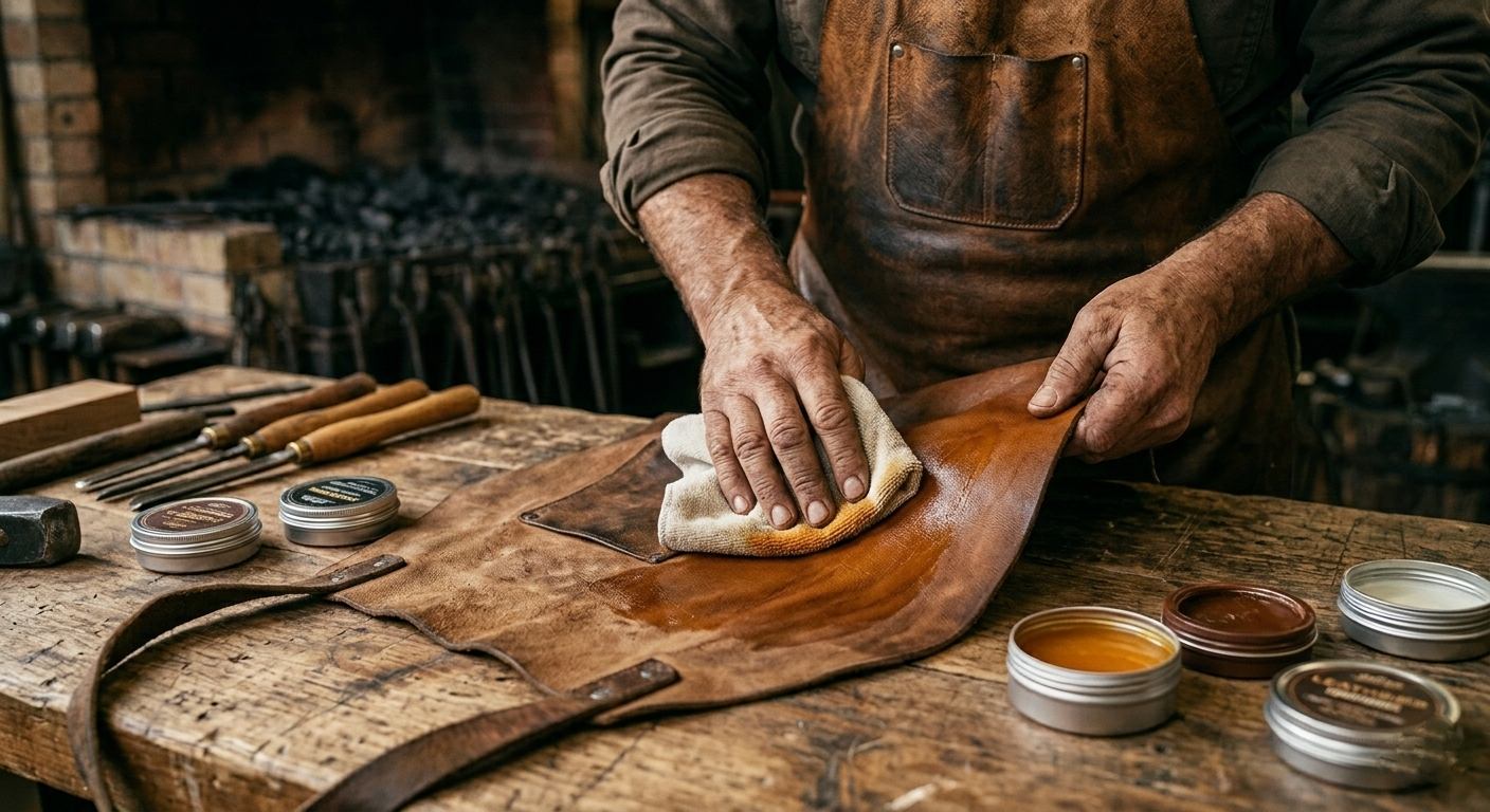 leather apron care