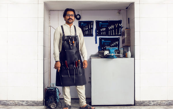 mechanist leather apron