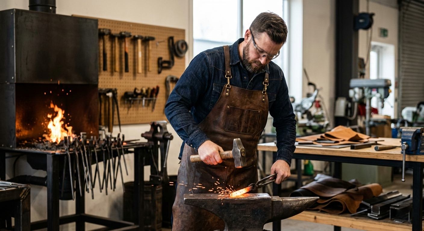 leather blacksmith apron