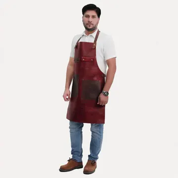 leather butcher apron for men