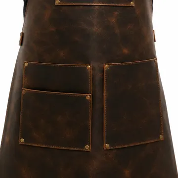 leather barber master apron