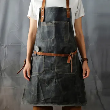GrillMaster's Leather BBQ Apron